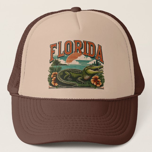 Retro Florida Alligator Keps (Framsida)