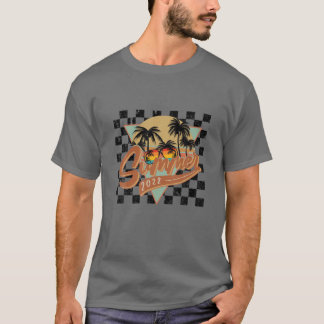 Retro Florida Beach 2022 Matching Family Vacation T Shirt