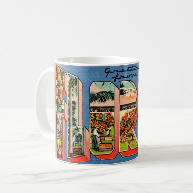 Retro Florida  Kaffemugg (Framsida vänster)
