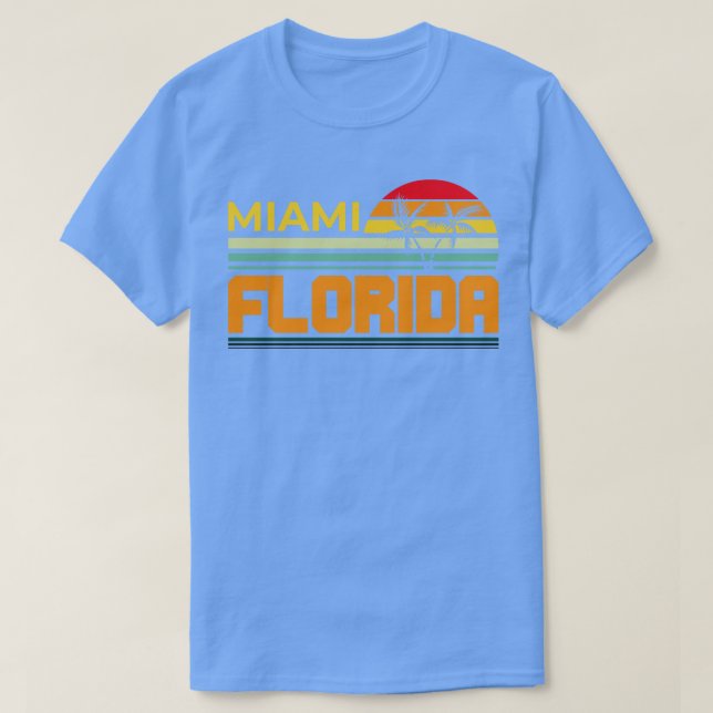 Retro Florida State Summer Exotic FL Florida T Shirt (Design framsida)