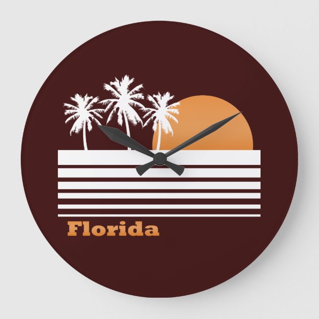 Retro Florida Stor Klocka (Framsida)