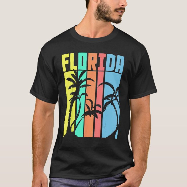 Retro Florida T Shirt (Framsida)