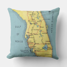 Retro Floridas vykortskudde Kudde