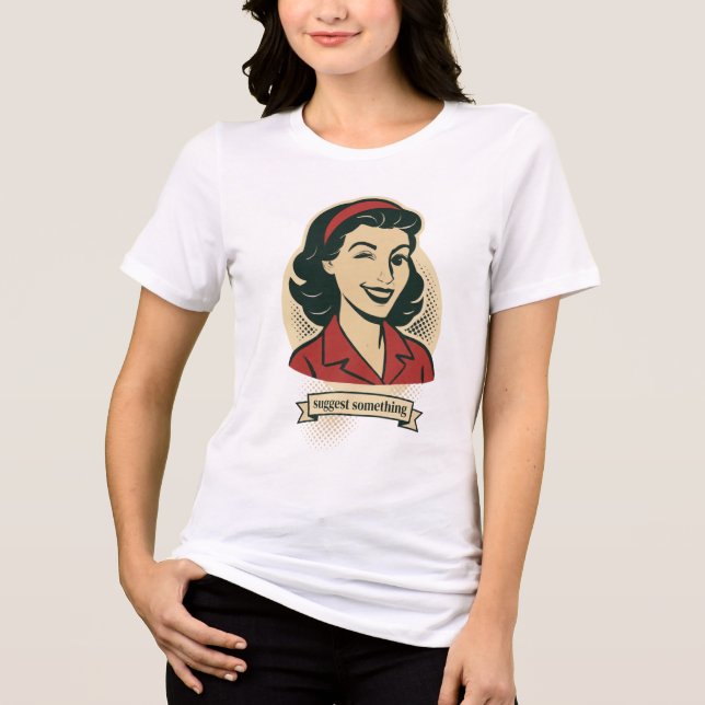 Retro Flört T Shirt (Framsida)