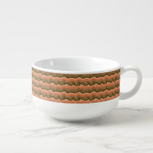 Retro Flow Ceramic | Earthy Vågigt Mönster Kopp fö