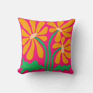 Retro Flower BOHO Dekorativ kudde