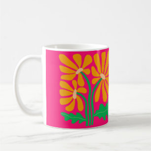 Retro Flower Colorful Mugg