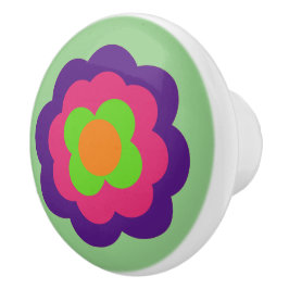 Retro Flower Flowers Blumen Muster 70er 70ies 70s Knopp