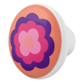 Retro Flower Flowers Blumen Muster 70er 70ies 70s Knopp
