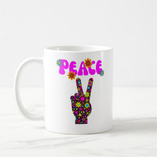 Retro Flower Fredstecken Coffee Mugg