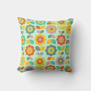 Retro Flower Kudde