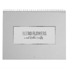 Retro Flower och Bible Verses Wall Calendar Kalender