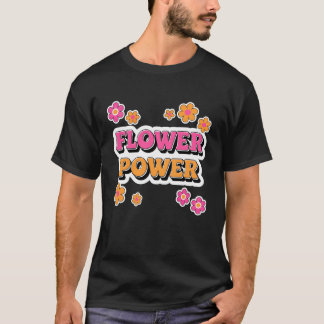 Retro Flower Power 80-tal 70-tal Estetisk Hippie N T Shirt