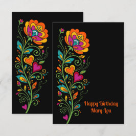 Retro Flower Power Tentakler Kant 19 + din text