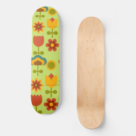 Retro Flower Skateboard Deck-Skateboard