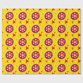 Retro Flower Wallpapper Presentpapper