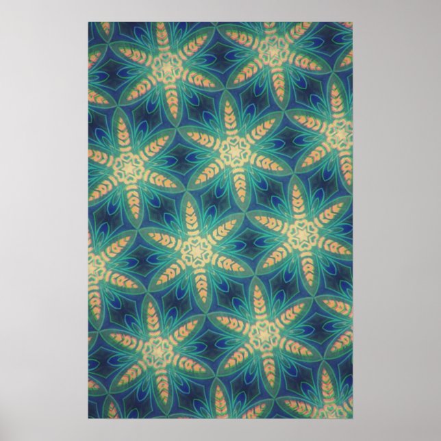 Retro Flowers #1 Poster (Framsidan)