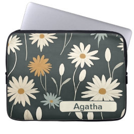Retro Flowers 9 laptop sleeve