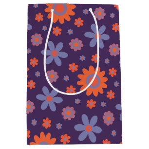 Retro Flowers Cute Roligt 70s Hippie Daisy Mönster
