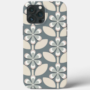 Retro Flowers för Sage Grönt