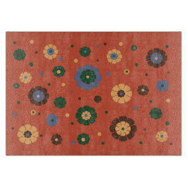 Retro Flowers Glasskärning