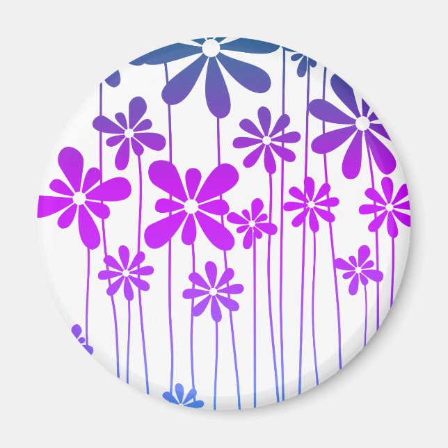 Retro Flowers Magnet (Framsidan)