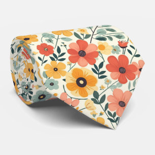 Retro Flowers on Lemon Gult Slips