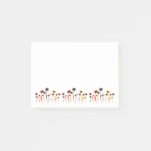 Retro Flowers Post-it Notes