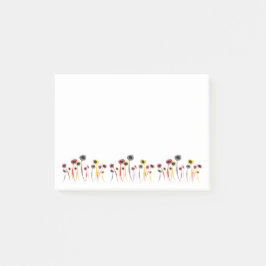 Retro Flowers Post-it Notes