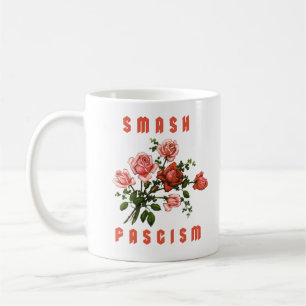 Retro Flowers - Smash Fascism Kaffemugg