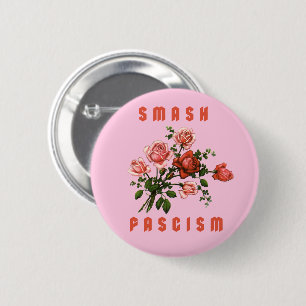 Retro Flowers - Smash Fascism Knapp