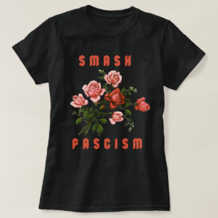 Retro Flowers - Smash Fascism T Shirt