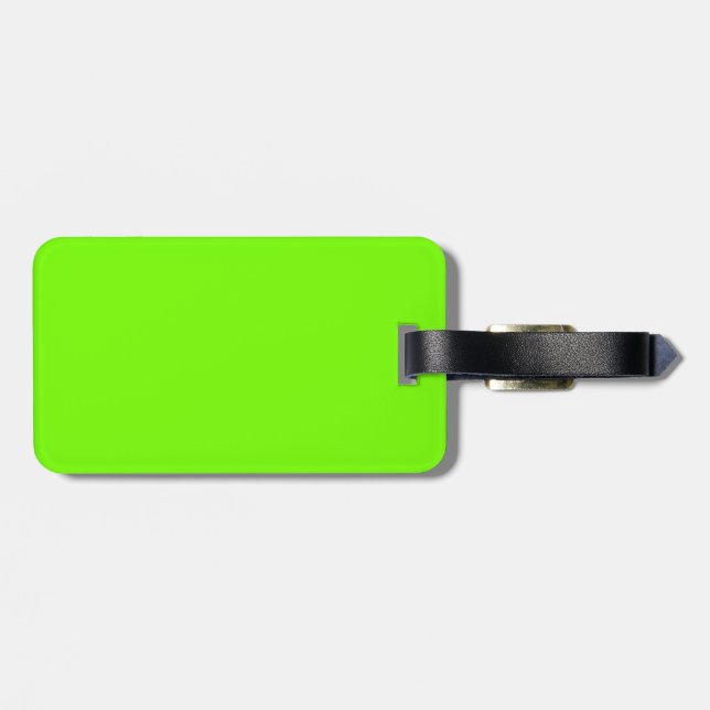 Retro Fluoro Lime-Grönt Collection Bagagebricka (Baksida Vågrät)
