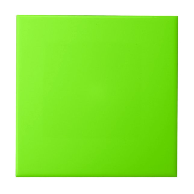 Retro Fluoro Lime-Grönt Collection Kakelplatta (Framsidan)