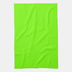 Retro Fluoro Lime-Grönt Kökshandduk