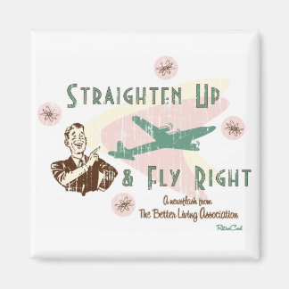 Retro 'Fly Höger' Magnet