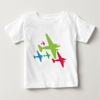 Retro flygplan för vintage i bildande tee shirt