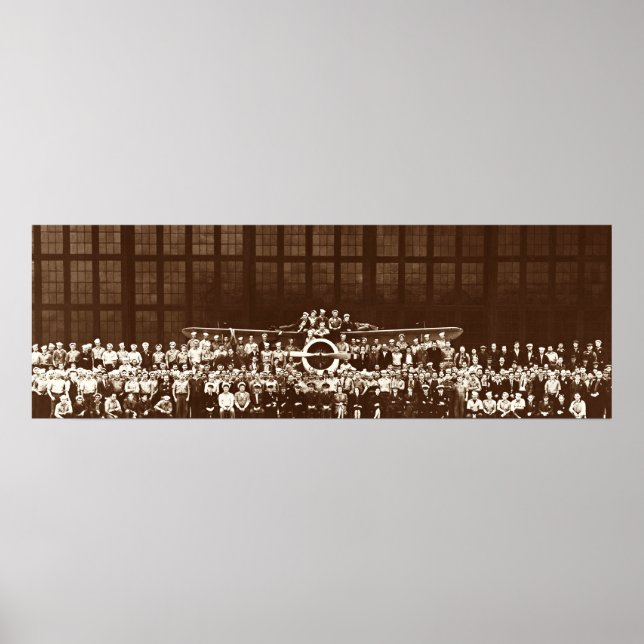 RETRO FLYGPLAN OCH LUFT KRAFT CREW 1941 Wall Art Poster (Framsidan)