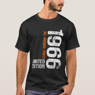Retro Född 1966 Begränsad Upplaga 60 År Gammal T Shirt