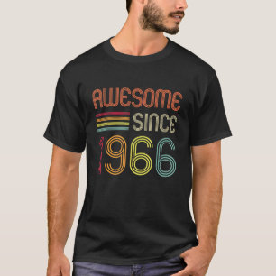 Retro född 1966 Klassisk present 60 år gammal T Shirt