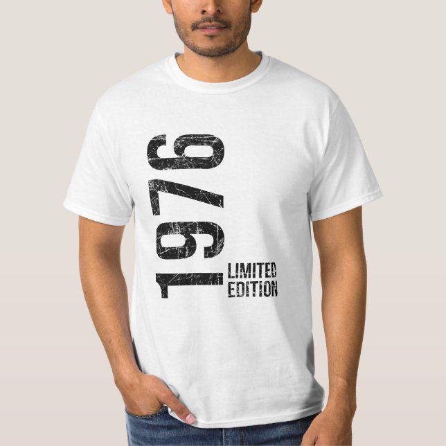 Retro Födelseår 1976 Tidlös Sjuttiostil T Shirt (Framsida)