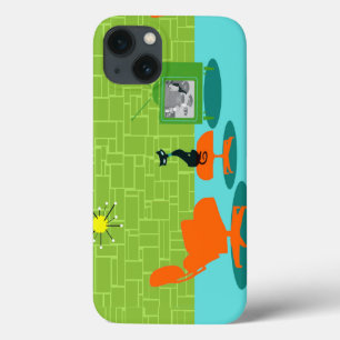 Retro fodral för iPhone 6 för utrymmeålderkattunge