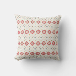 Retro Folk Floral Kudde