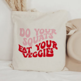 Retro Font Funny Motivational Quote Gym Tygkasse