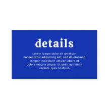 Retro Font Safirblå Modern Bröllop
