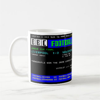 Retro Football Final Mugg - Ceefax Design