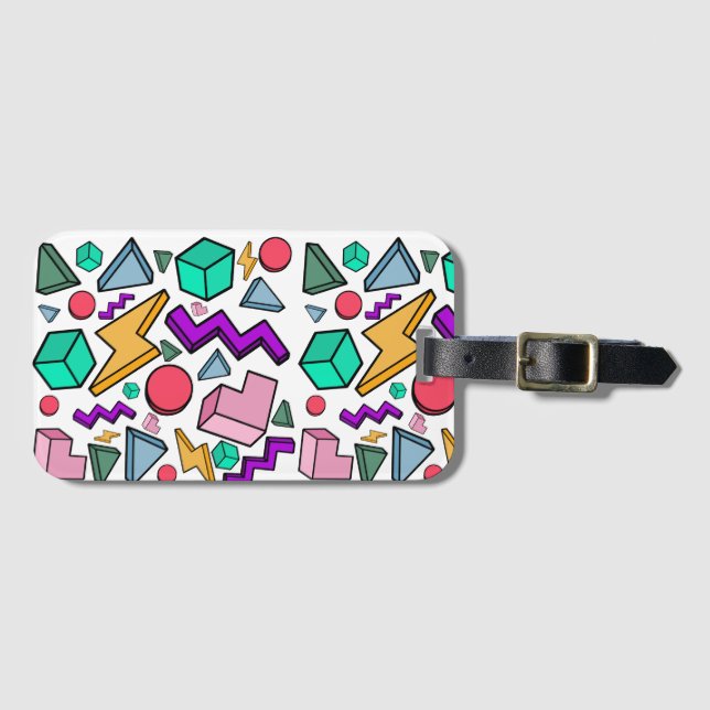 Retro för Aesthetic Vintage Bagagebricka (Framsida horisontal)