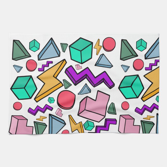 Retro för Aesthetic Vintage Kökshandduk (Horisontell)