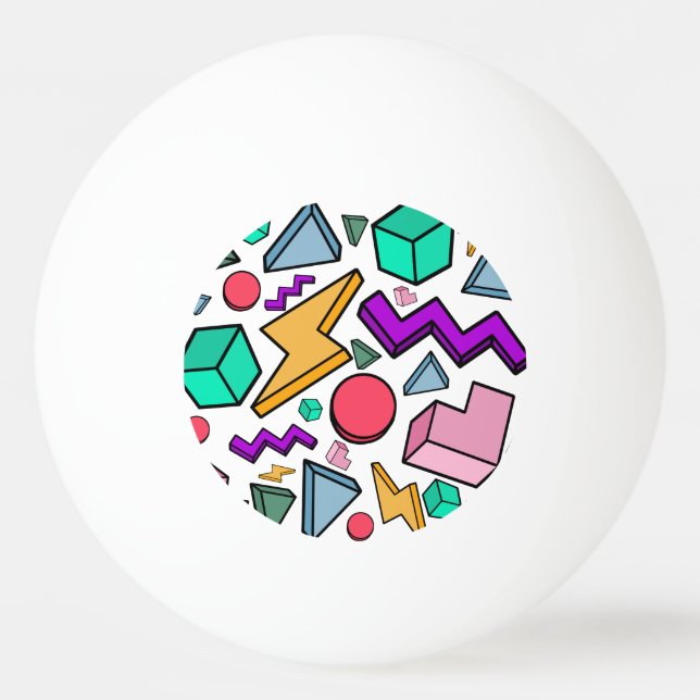 Retro för Aesthetic Vintage Pingisboll (Framsidan)