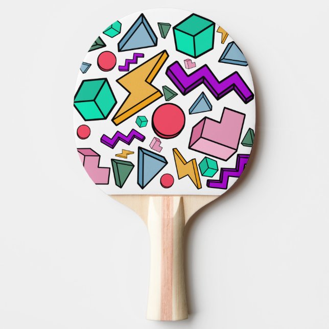 Retro för Aesthetic Vintage Pingisracket (Framsidan)